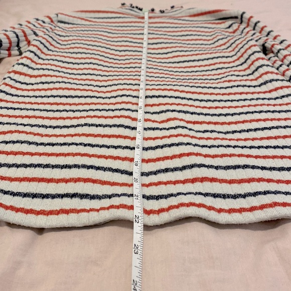 J. Crew Ribbed Mock-neck T-shirt in Stripes Size S - Picture 9 of 14
